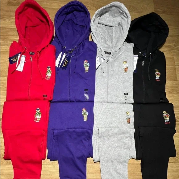 Men's Polo Ralph Lauren Polo Bear Holiday Gift Fleece Hoodie